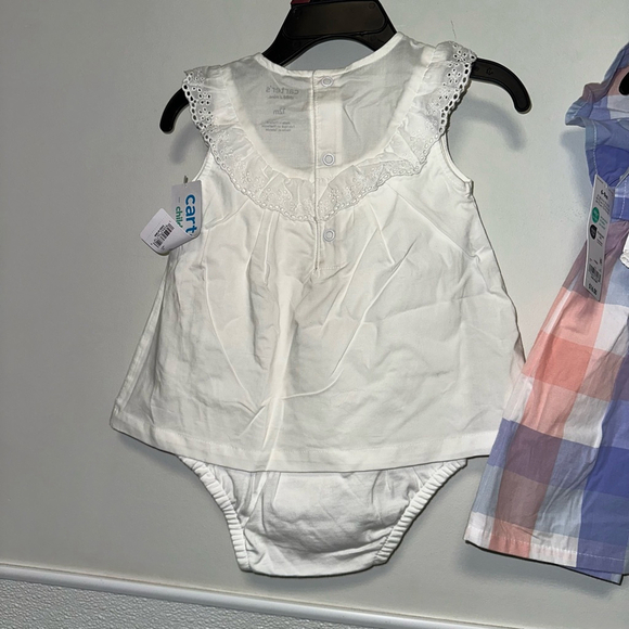 Carter’s Baby Girl Lot of 2 Dresses Spring Summer 12 M & 6-9 M NWT NEW Sundress - Picture 11 of 16